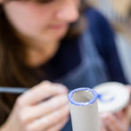 Jessica Thorn at work in her studio 2018